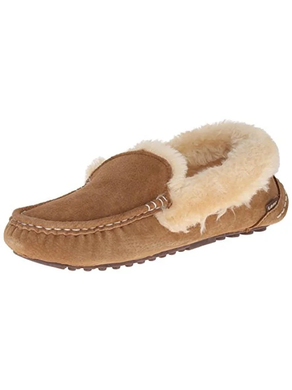 Slippers for flat feetAusie Moc Womens Suede Fleece Lined Loafer Slippers