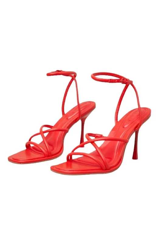 Sandals in garnet stone -Women's Dalilah Sandals In Coral Red