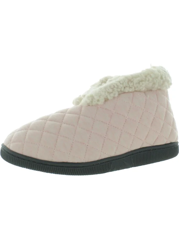 Slippers for womenWomens Faux Fur Slip On Bootie Slippers