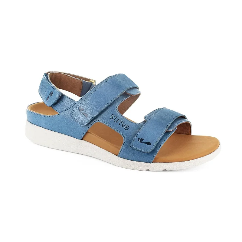 Sandals in jet stone -Strive Aruba Ladies Ocean Leather Arch Support Sandals