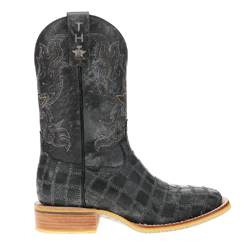 Cowboy boots with stable soles-King Of Clubs Square Toe Cowboy Boots