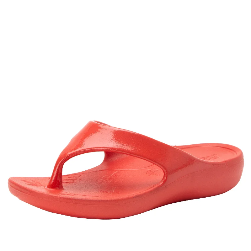 Sandals in agate stone -Ode Red Gloss Sandal