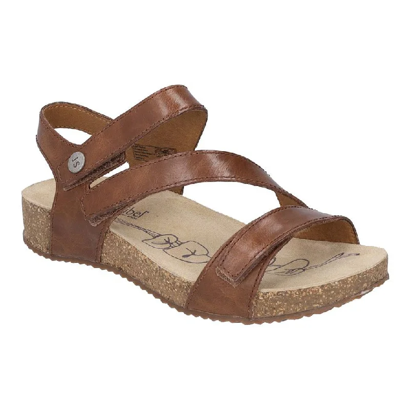 Sandals with comfy heel -Josef Seibel Tonga 25 Ladies Camel Leather Sandals