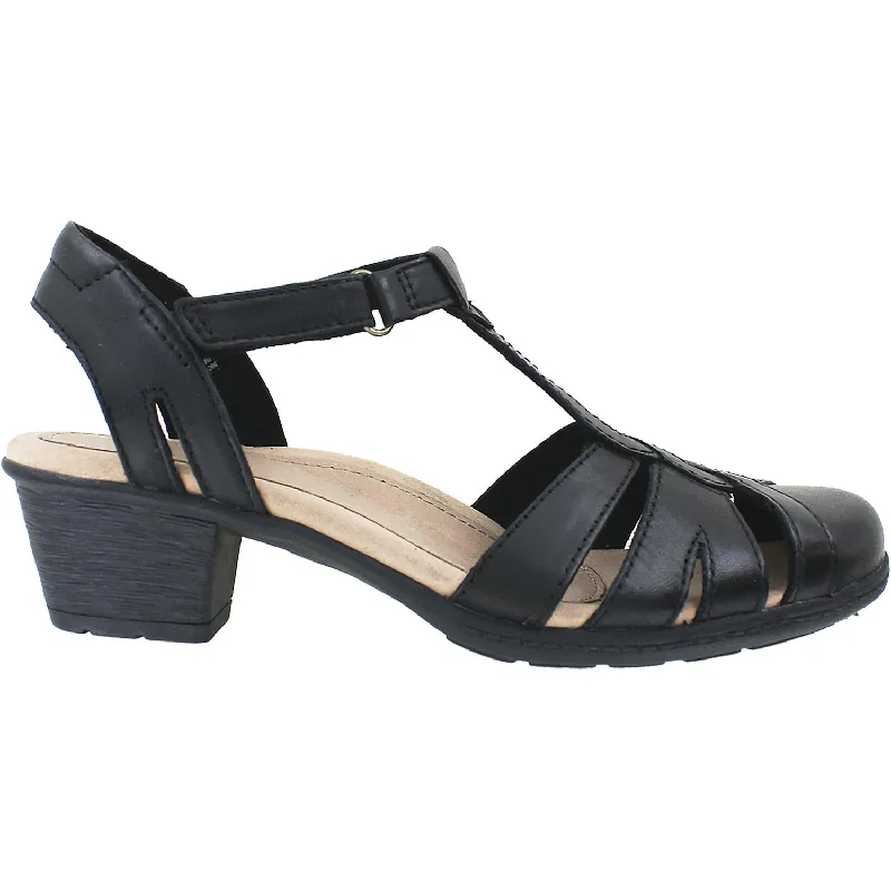 Sandals for summer looks -Women's Earth Capella Black Leather