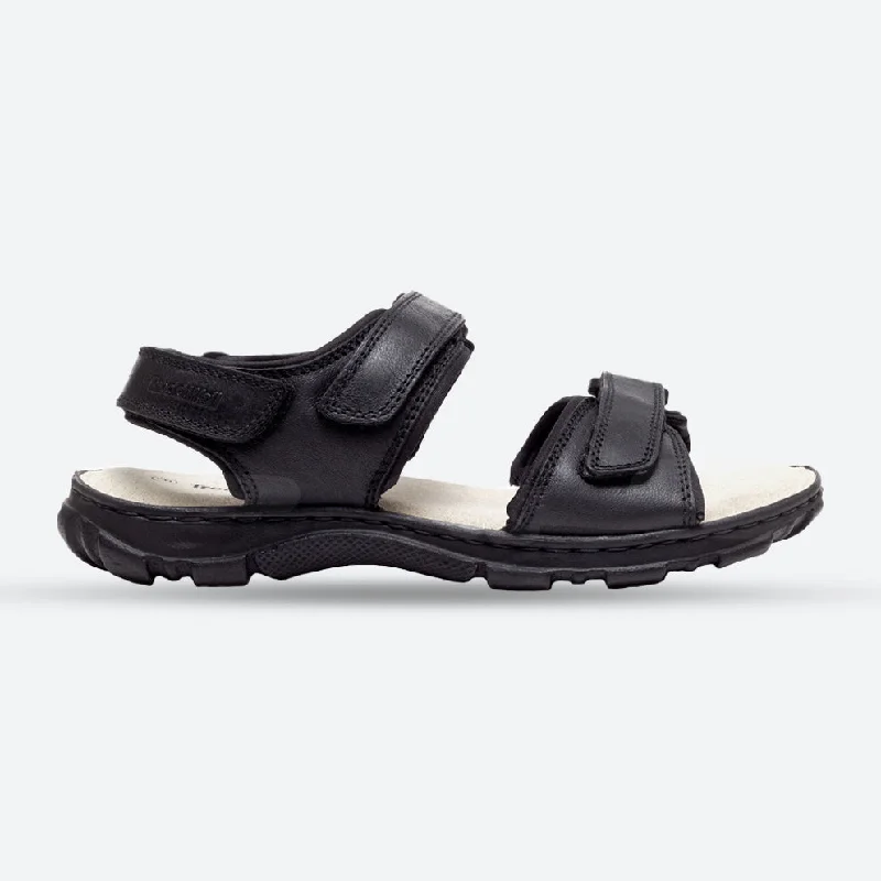 Sandals in moonstone stone -Mens Wide Fit James Leather Sandals by Tredd Well