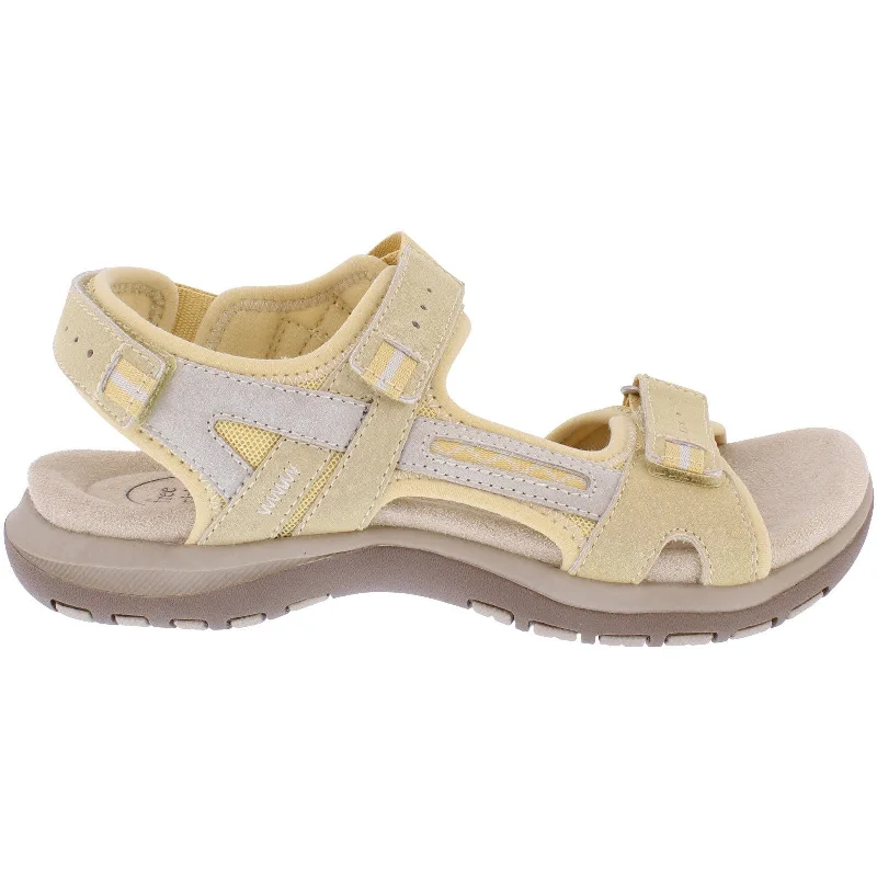 Sandals in amethyst stone -Free Spirit 41062 Ziri Ladies Straw/Multi Leather Arch Support Touch Fastening Sandals