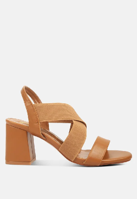 Sandals with thick sole -comfortable straps block heel sandals