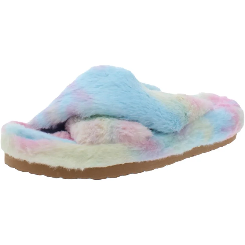 Slippers for kidsFranz Womens Slip On Faux Fur Slide Slippers