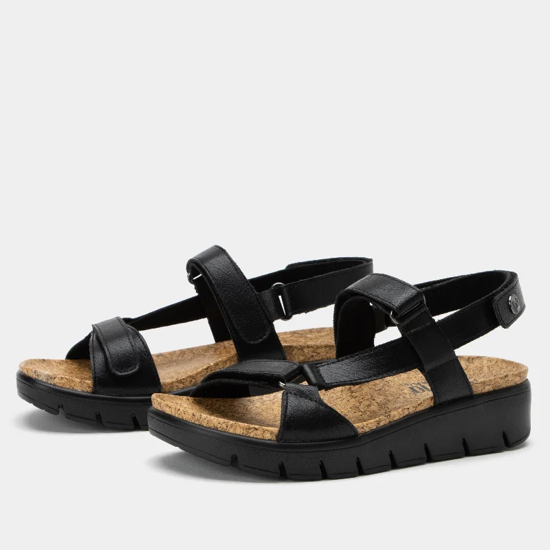 Sandals for tropical weather -Henna Black Sandal