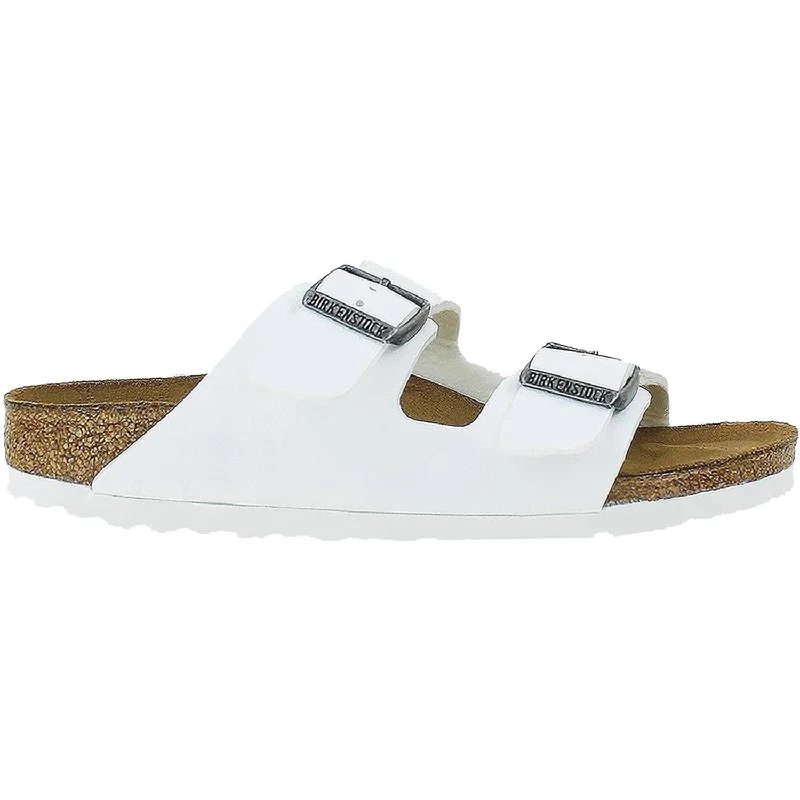 Sandals in sapphire stone -Women's Birkenstock Arizona White Birko-Flor