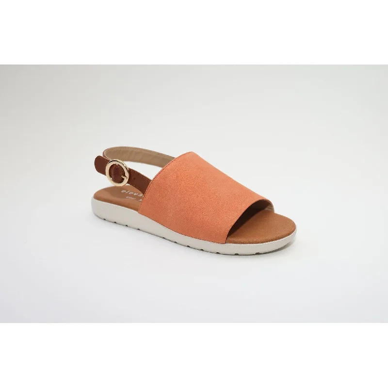 Sandals with stylish sole -Elevate Your Sole 49132 Caribe Ladies Nougat Leather Sandals