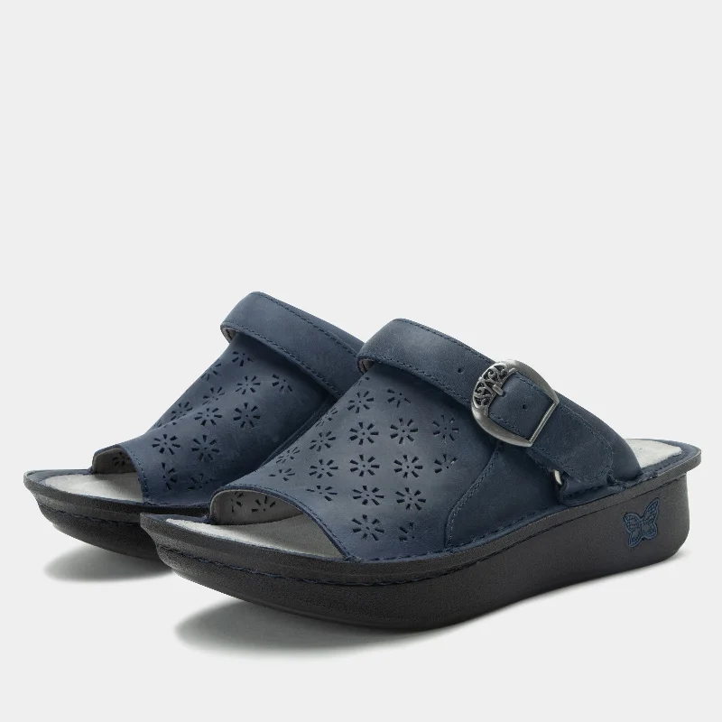 Sandals for summer wear -Klover Oiled Navy Sandal