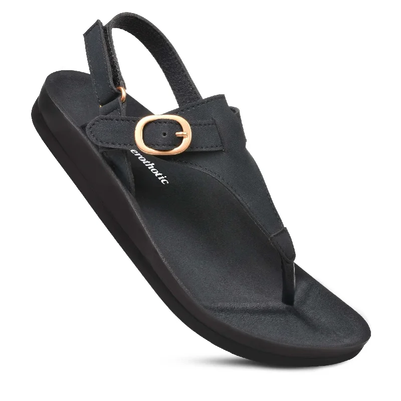 Sandals with open toe -Aerothotic - Ridge Ankle strap Sandals