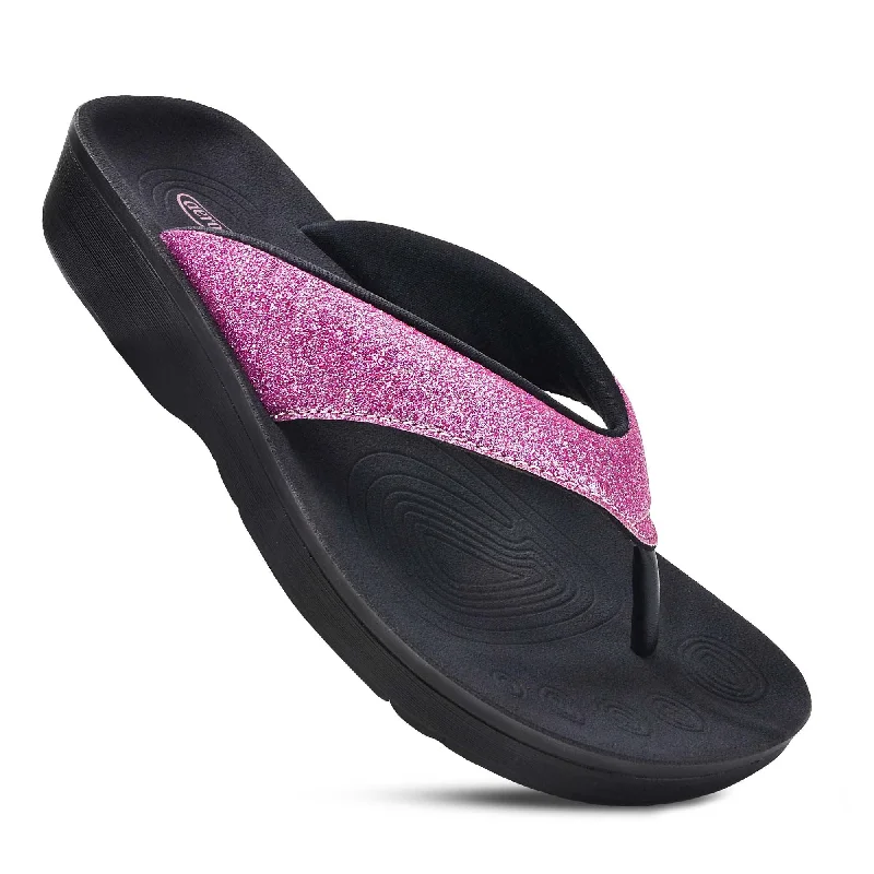 Sandals with sporty design -Aerothotic - Crystal Mist Women's Flip-Flops Sandal