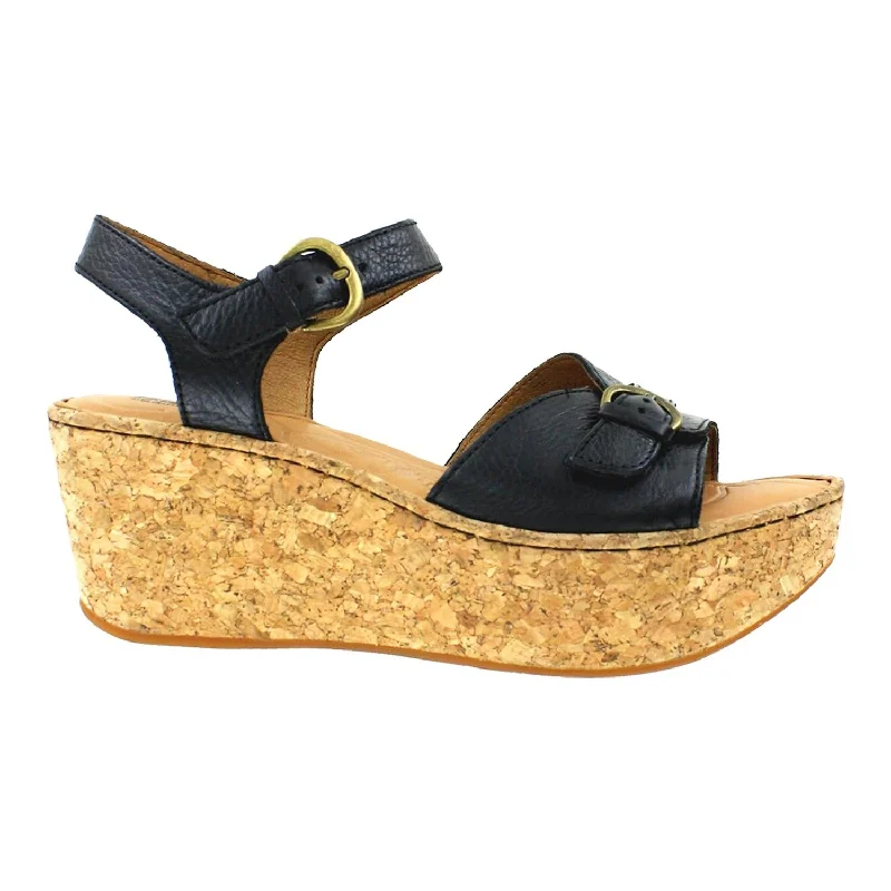 Sandals with plush comfort -Women's Born Brissa Black Leather