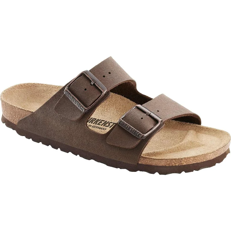 Sandals in aqua -Birkenstock Arizona BFBC 151183 Ladies Mocca Textile Arch Support Slip On Sandals