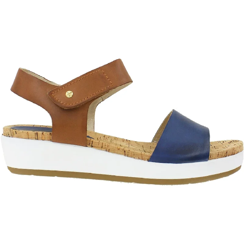 Sandals with trendy comfort -Women's Pikolinos Mykonos W1G-0758C3 Royal Blue Leather