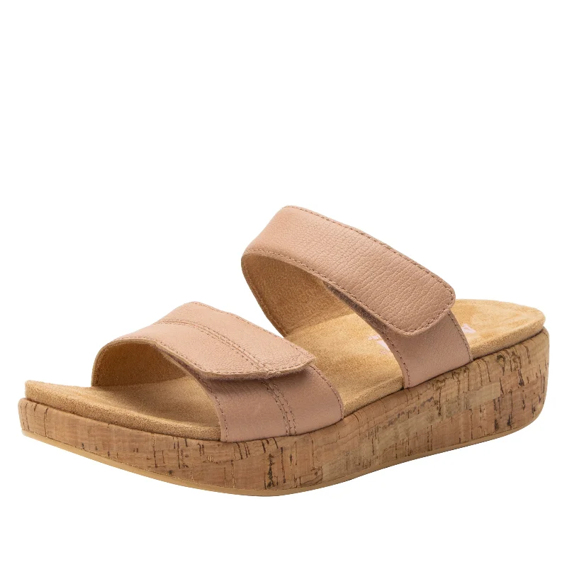 Sandals with platform -Mena Mauve Mist Sandal