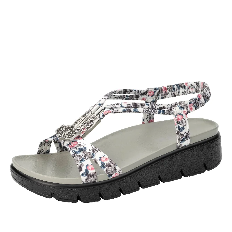 Sandals in ivory -Roz Lovely Grey Sandal