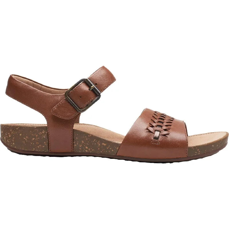 Sandals in size 10 -Women's Clarks Un Perri Way Dark Tan Leather