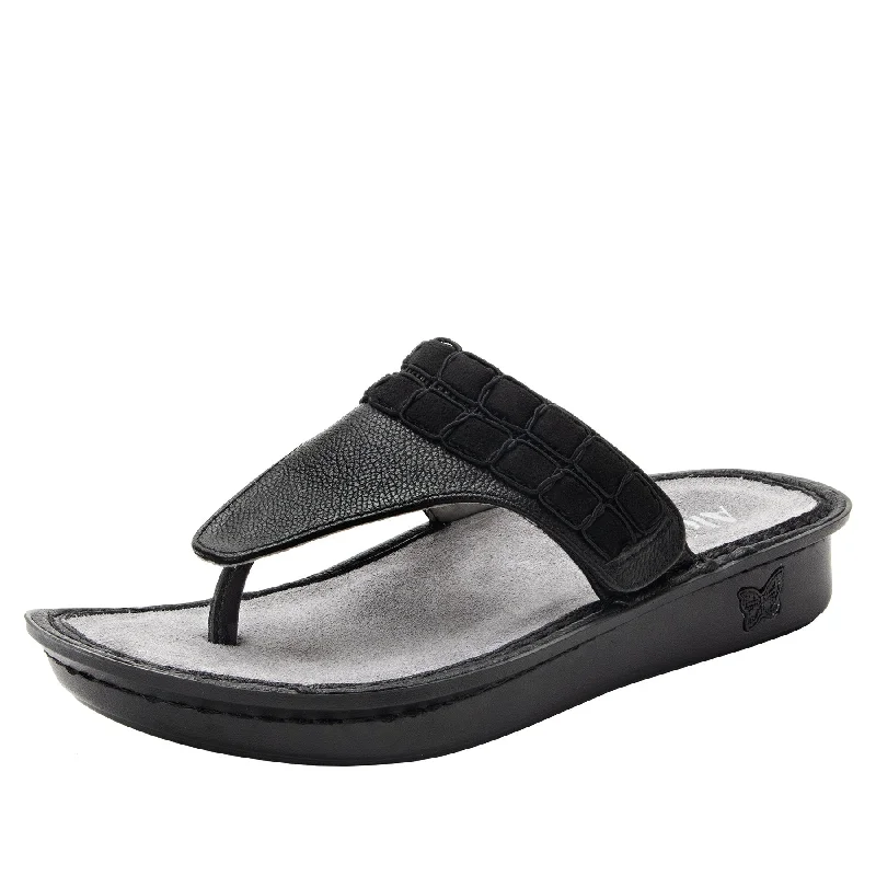 Sandals with durable straps -Vanessa Black Upgrade Sandal