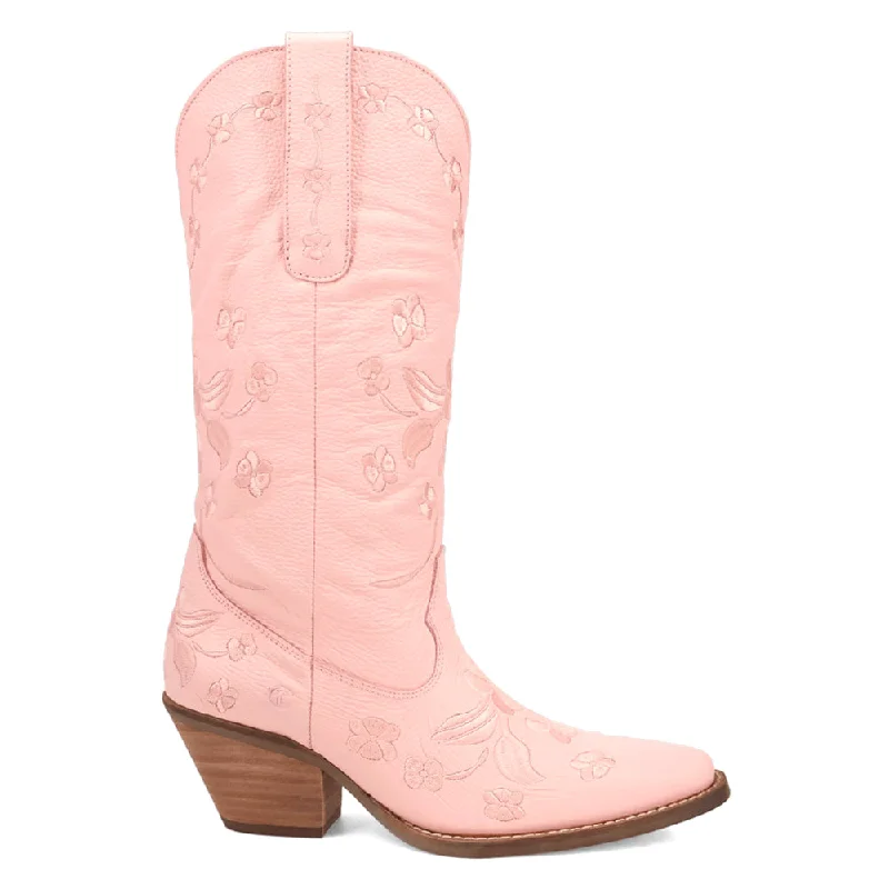 Cowboy boots with low shaft-Love Bug Floral Embroidered Snip Toe Cowboy Boots