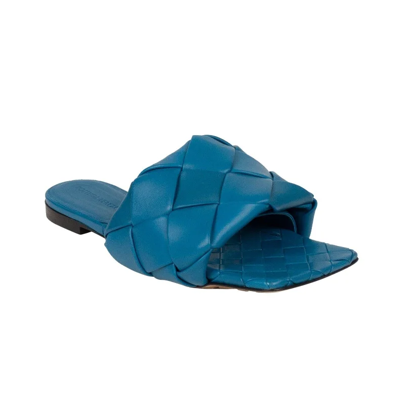 Sandals for beach trips -Vintage Blue BV Lido Flat Sandals