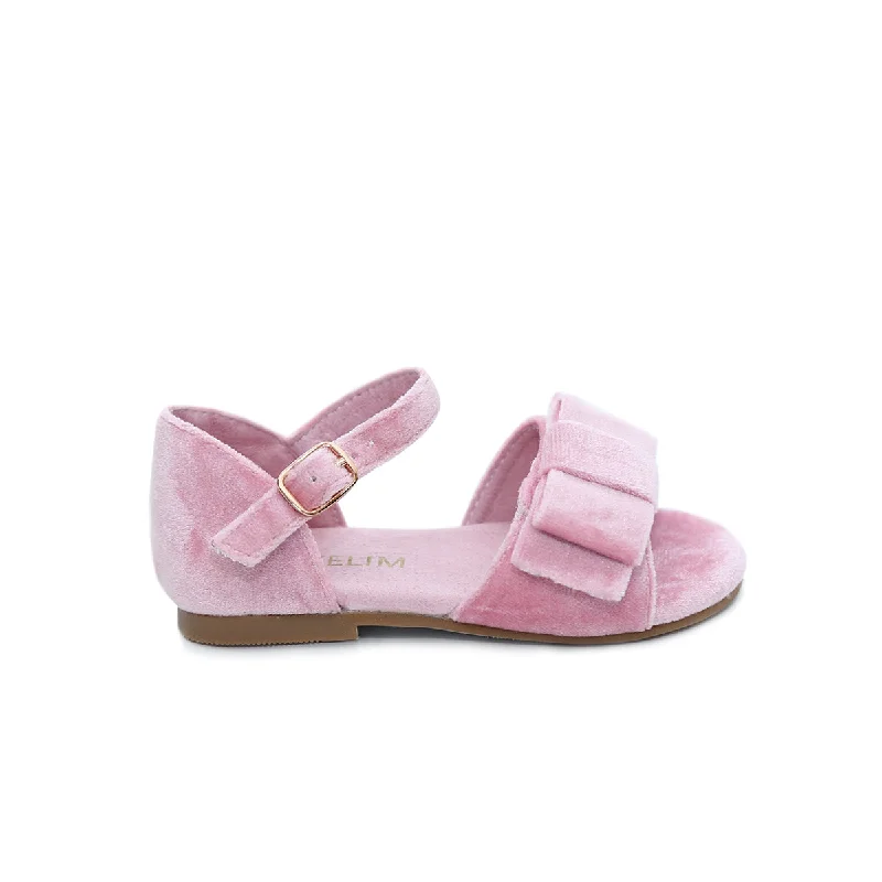 Sandals with flexible vibes -Olivia Velvet blush Sandals