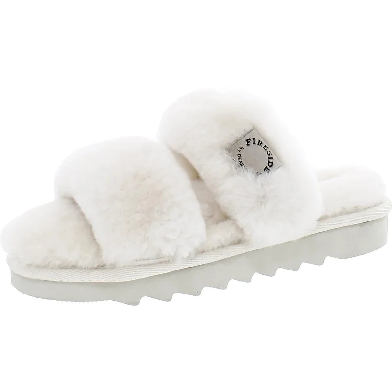 Slippers for handmade lookBenalla Womens Faux Fur Slip On Slide Slippers