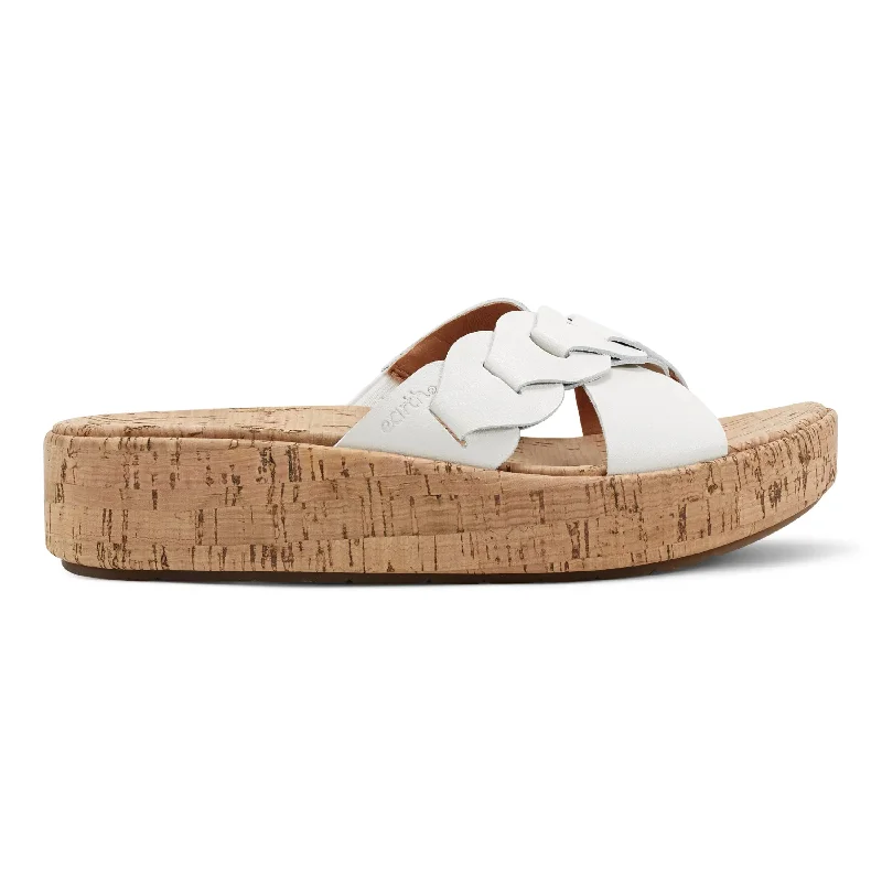 Sandals for casual wear -Scotti Casual Slip-on Wedge Platform Sandals