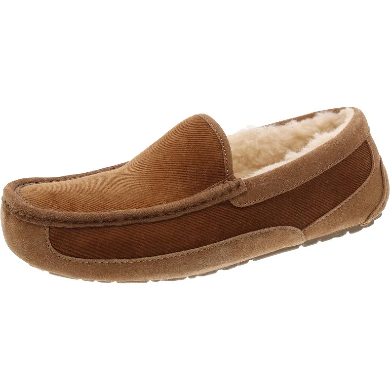 Slippers with plus sizeWomens Corduroy Driving Loafer Slippers