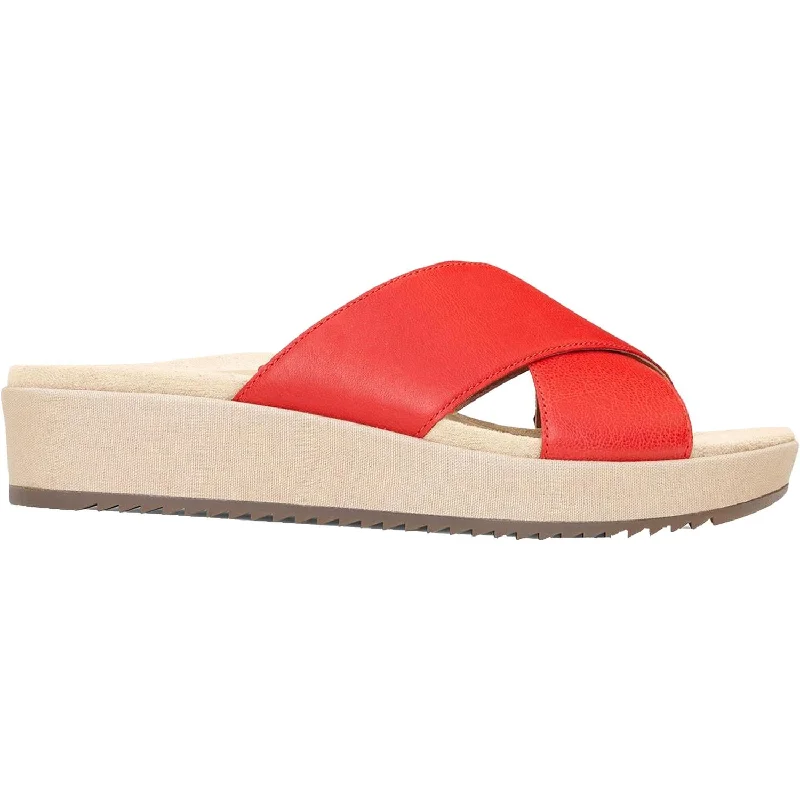 Sandals for tropical vacations -Women's Vionic Hayden Cherry Leather