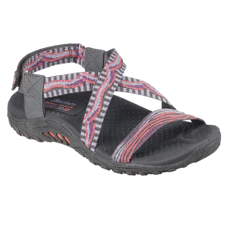 Sandals in navy -Skechers Women's 163303 Reggae Stay Together Vegan Strappy Sandals