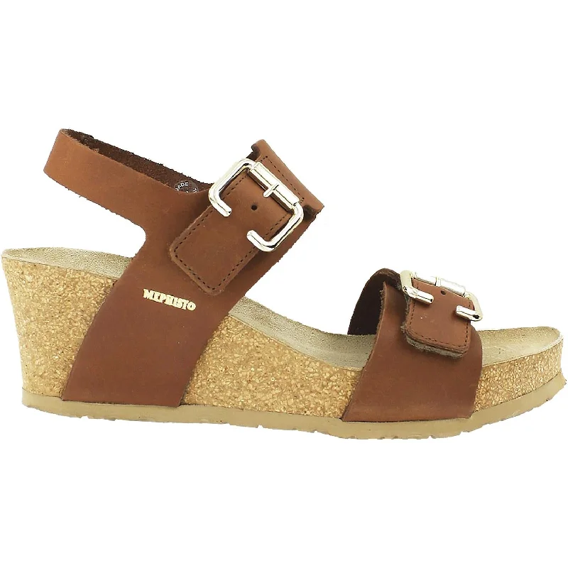 Sandals with vibrant looks -Women's Mephisto Lissandra Chestnut Leather