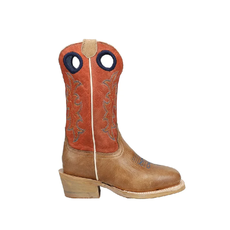 Cowboy boots with round toe-Ride 'em Square Toe Cowboy Boots (Little Kid-Big Kid)