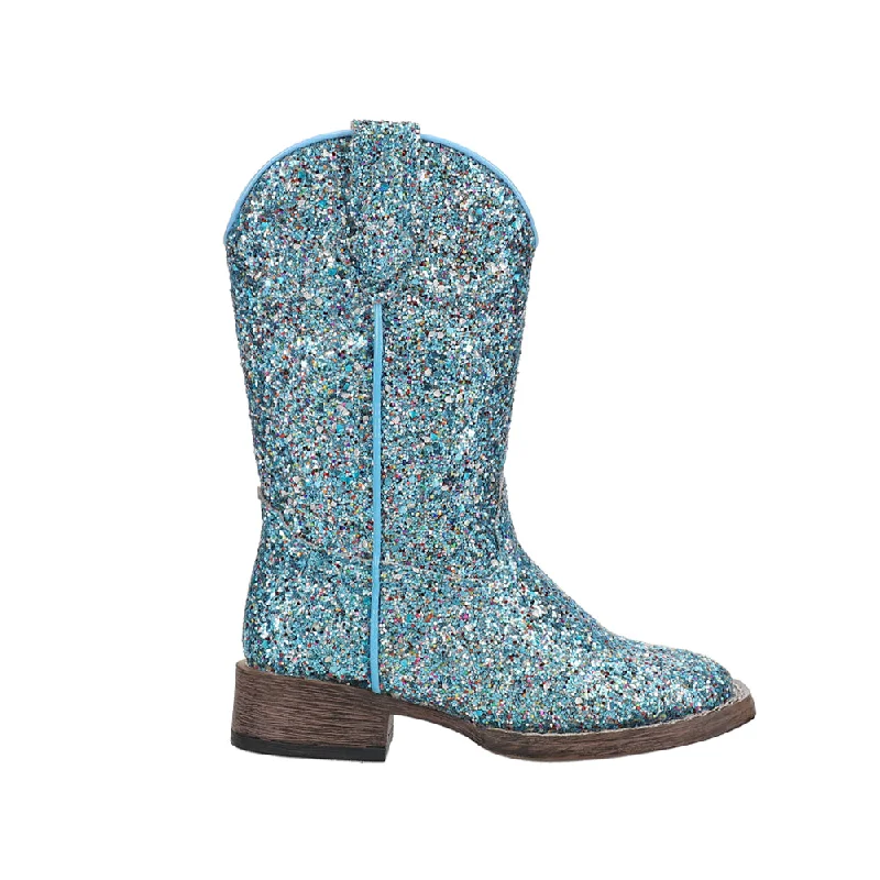 Cowboy boots for country shows-Glitter Galore Square Toe Cowboy Boots (Little Kid)