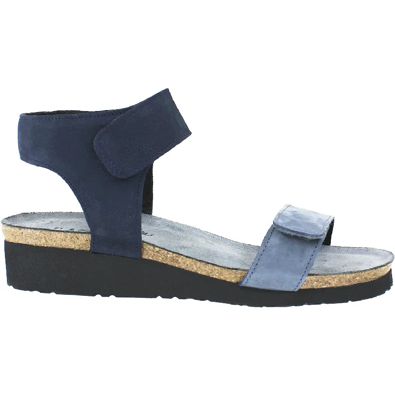 Sandals in pearl stone -Women's Naot Alba Feathery Blue/Navy Nubuck