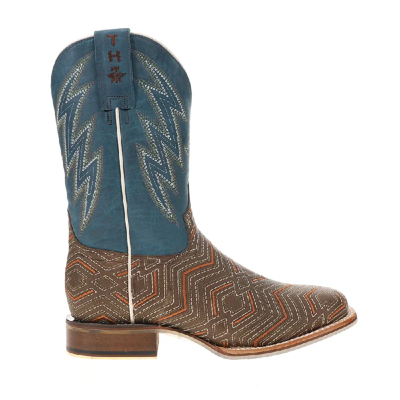 Cowboy boots with horse leather-Quantum Square Toe Cowboy Boots