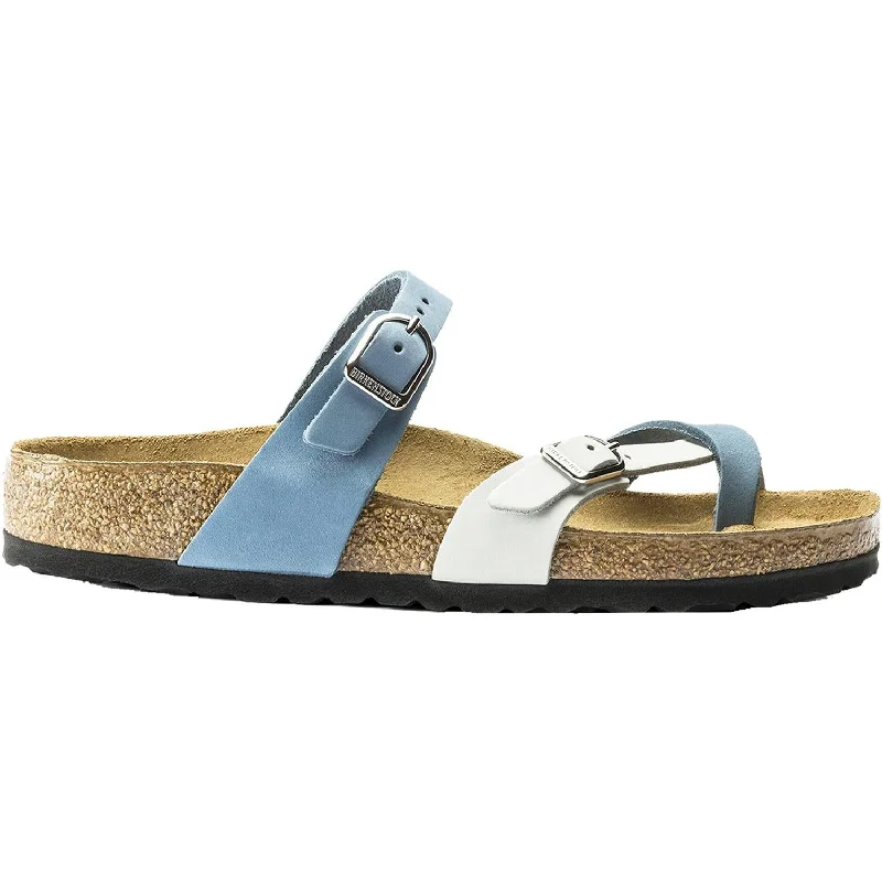 Sandals with durable wear -Women's Birkenstock Mayari Dove Blue/Mineral Nubuck