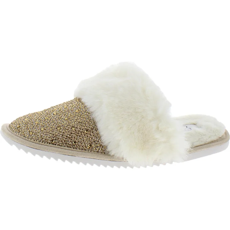 Slippers with slip-on designJessenia Womens Embellished Comfort Slip-On Slippers