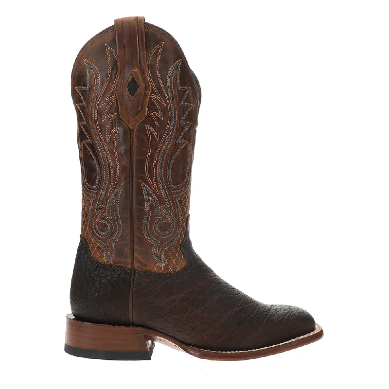 Cowboy boots with stingray leather-Thunder Square Toe Cowboy Boots