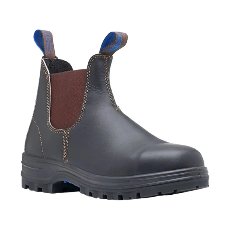 Blundstone Men's Work Safety Steel Toe Boot - Stout Brown - ONLINE STORE CREDIT/EXCHANGE ONLY