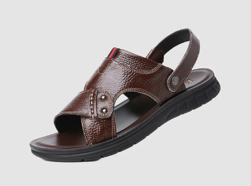 Sandals in opal stone -FitVille Men's FlexiFeel Sandals