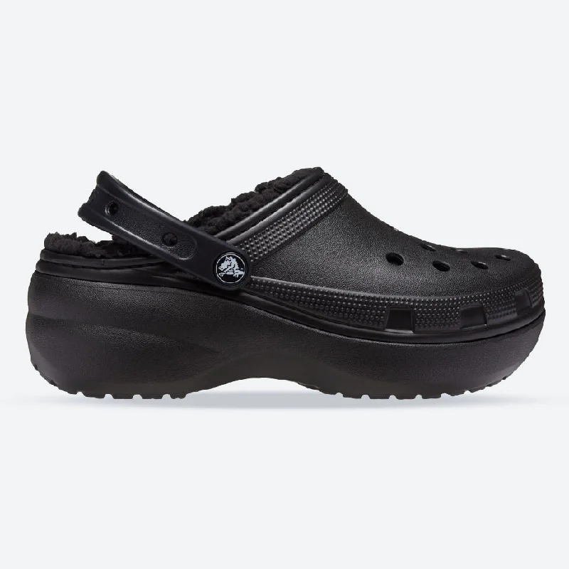 Sandals with lightweight straps -Women's Crocs 207938 Classic Platform Lined Clog Sandals