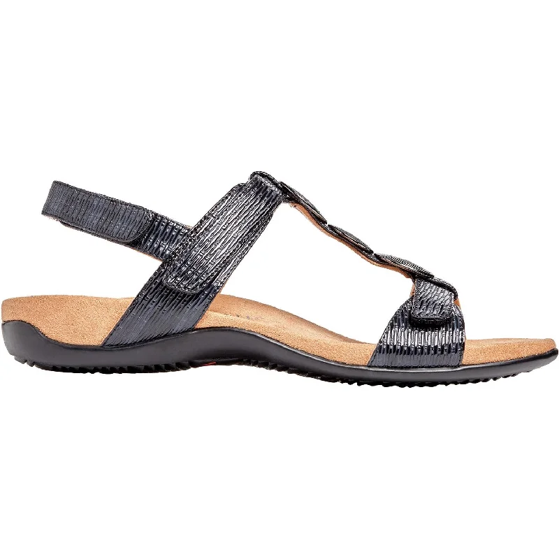 Sandals for beach outings -Women's Vionic Farra II Black Woven Synthetic