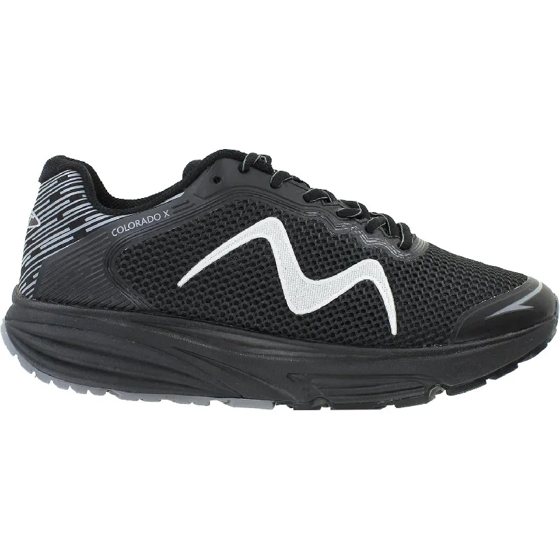 Athletic Shoes with Extra Softness-Women's MBT Colorado X Black Mesh