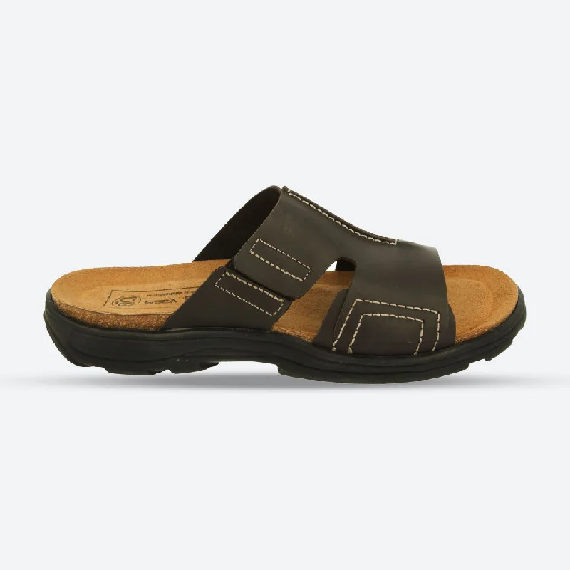 Sandals with lightweight vibes -Men's Wide Fit DB Adam Mule Sandals