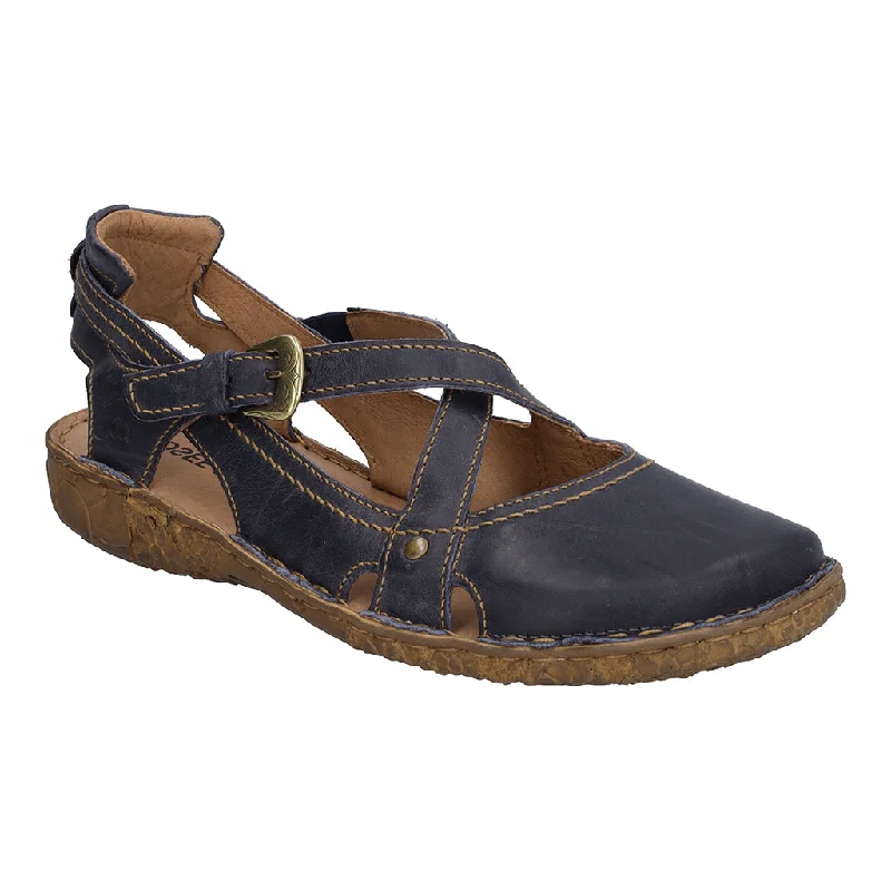 Sandals with stylish fit -Josef Seibel Rosalie 13 Ladies Ocean Closed Toe Leather Sandals