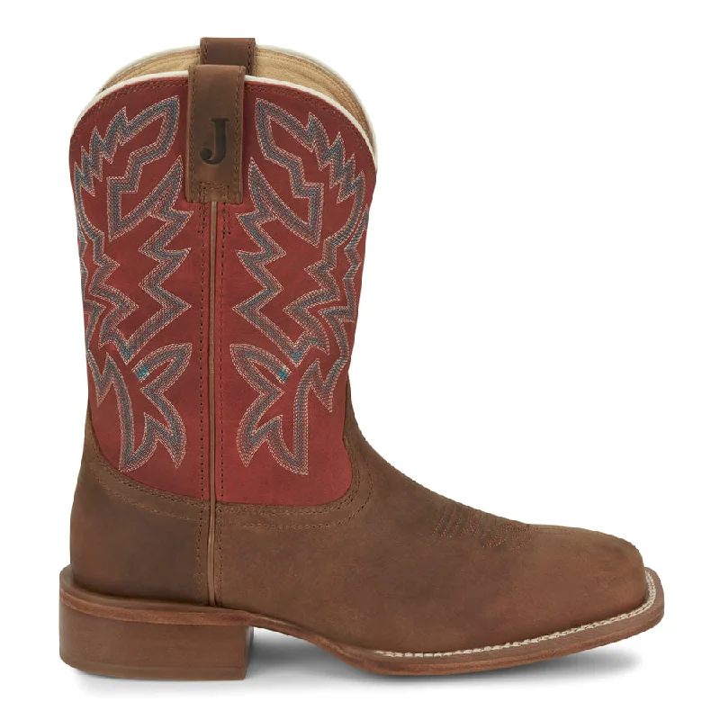 Cowboy boots with arrow design-Jackpot 11" Wide Square Toe Cowboy Boots