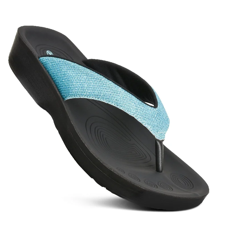 Sandals for beach fun -Aerothotic - Aislynn Comfortable Women Thong Sandals